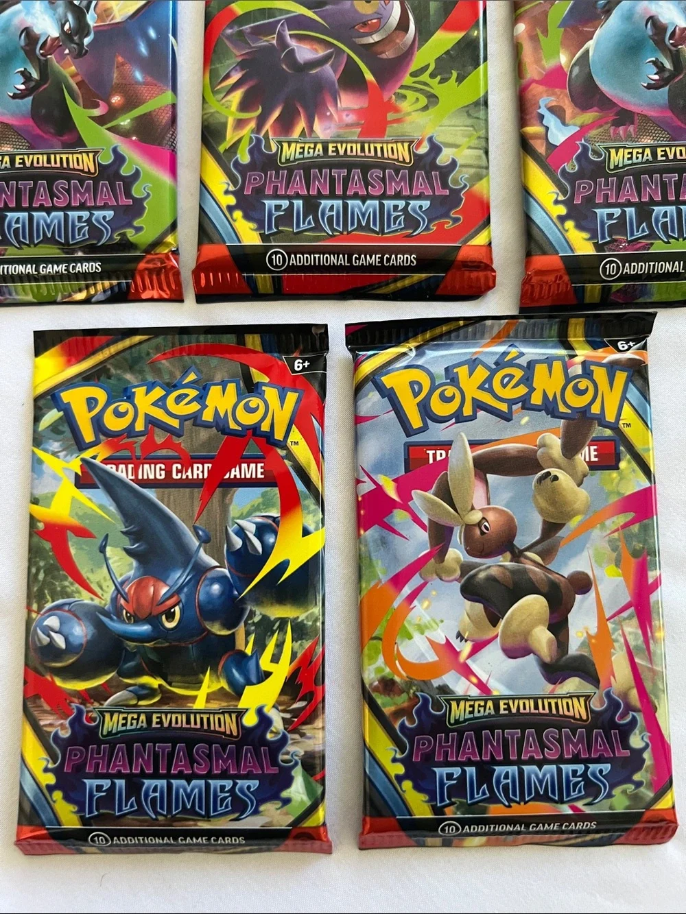 Pokémon TCG: Phantasmal Flames Booster Packs - Colorful Artwork